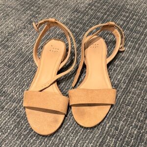 A New Day Women's Beige Strap Sandals